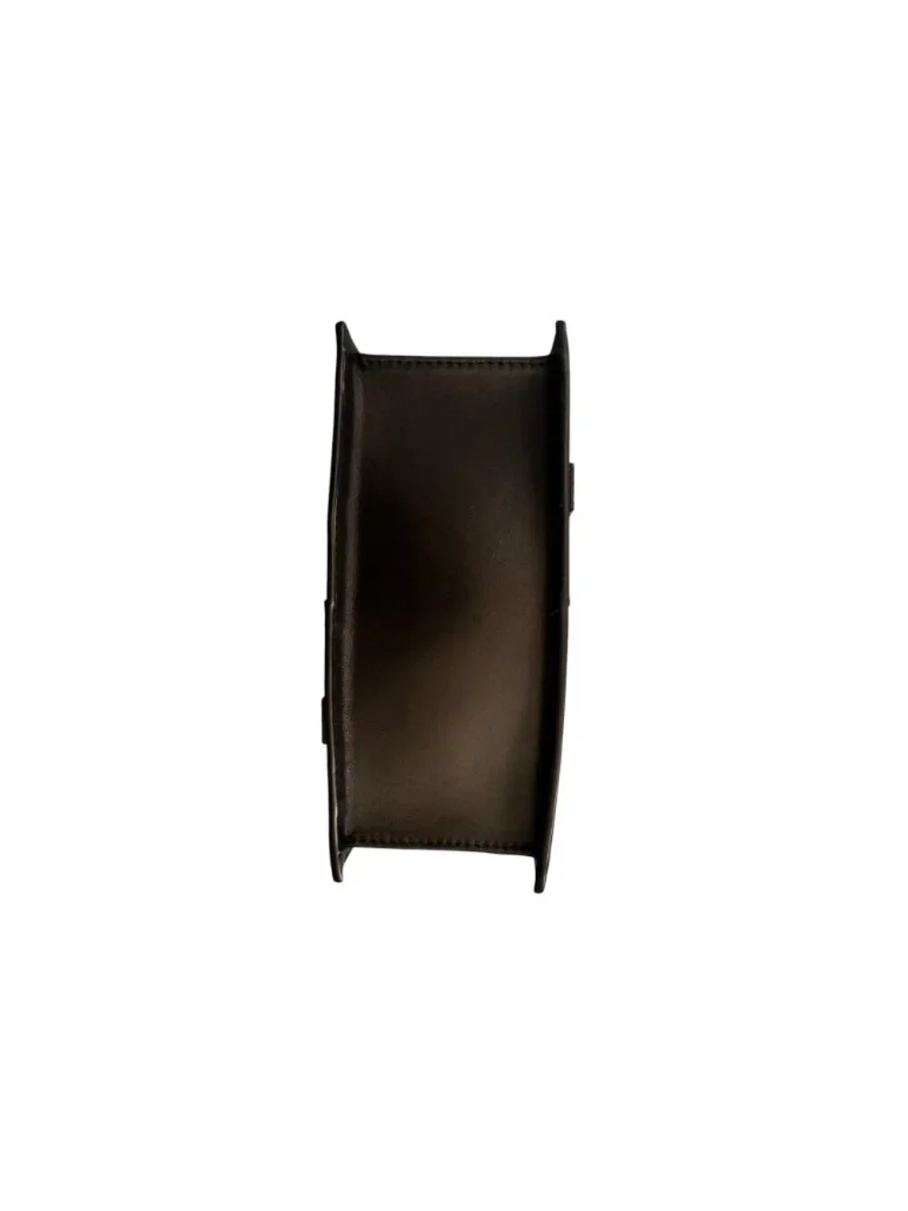 WE-AR4 The Bi Convertible Tote Bag Black Structured‎ Leather Strap & Handle NEW
